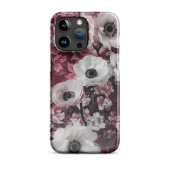 Red Floral Snap case for iPhone