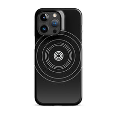 Black Circle Snap case for iPhone