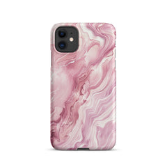 Pink Marble Snap case for iPhone