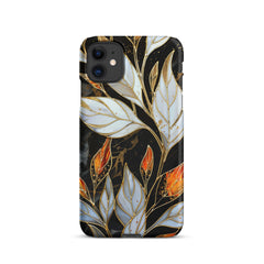 Stained Galss Leaves Snap case for iPhone