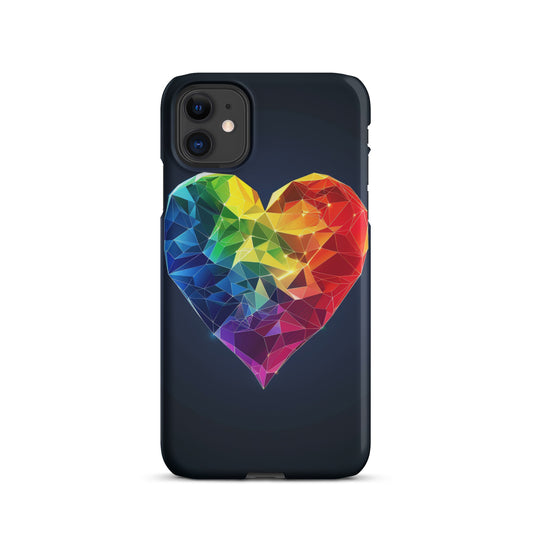 Ranbow Heart Snap case for iPhone