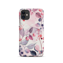 Pink Floral Snap case for iPhone