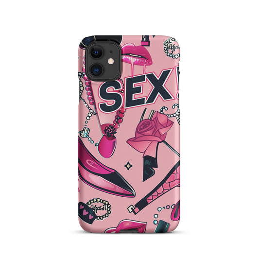 Pink Love Snap case for iPhone