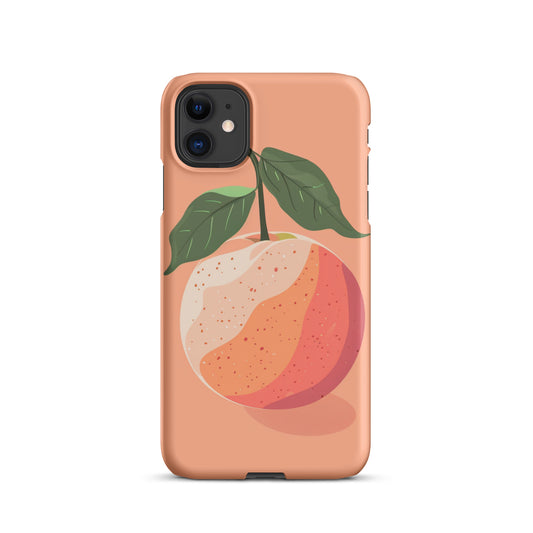 Peach Fruit Snap case for iPhone