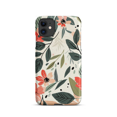 Flower leave Snap case for iPhone