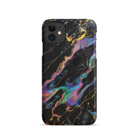 Rainbow Marble Snap case for iPhone