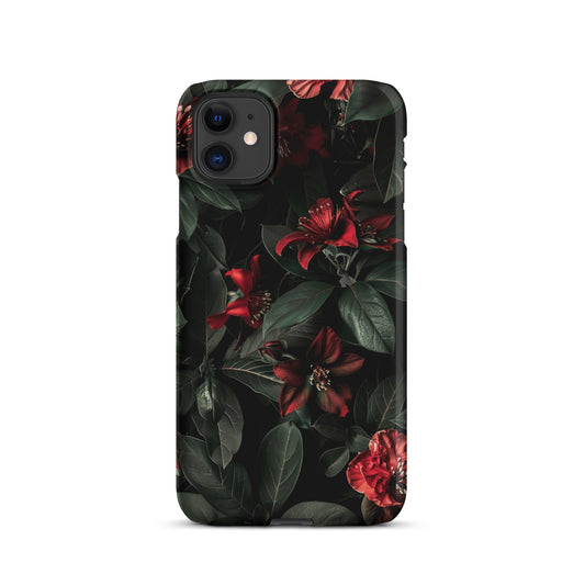 Floral Dark Snap case for iPhone