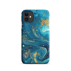 Turquoise Swirl  Snap case for iPhone