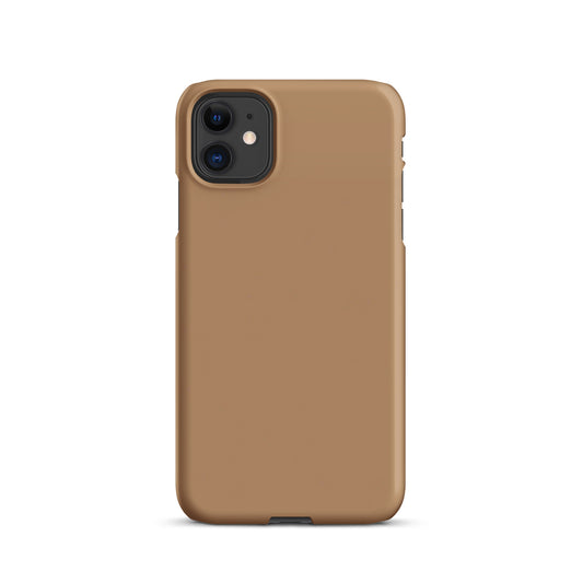 Brown Snap case for iPhone