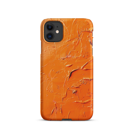 Orange Aastract Snap case for iPhone