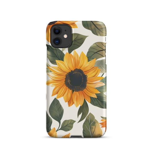 Sunflower Snap case for iPhone