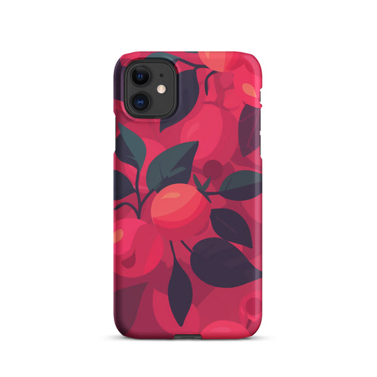 Red Fucsia Snap case for iPhone