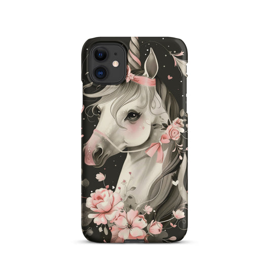 Cute horse Snap case for iPhone