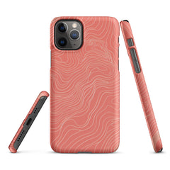 Coral Pink Snap case for iPhone