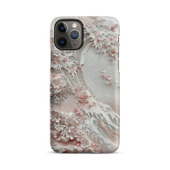 Great Wave White Snap case for iPhone