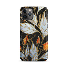 Stained Galss Leaves Snap case for iPhone