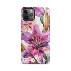 Watercolor Lily Snap case for iPhone