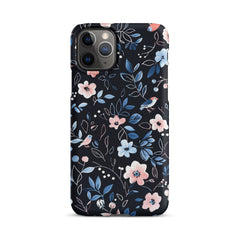 Blue Flowers Snap case for iPhone