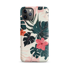 Flower leaves Snap case for iPhone