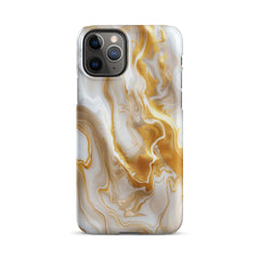 Gold Marble Snap case for iPhone