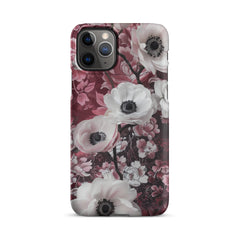 Red Floral Snap case for iPhone