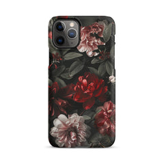 Pink Red Floral Snap case for iPhone