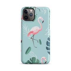 Tropical Flamingo Snap case for iPhone