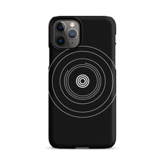 Black Circle Snap case for iPhone