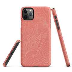 Coral Pink Snap case for iPhone