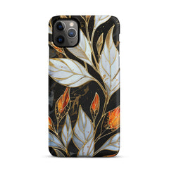 Stained Galss Leaves Snap case for iPhone