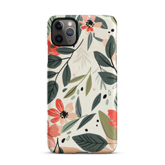 Flower leave Snap case for iPhone