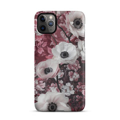 Red Floral Snap case for iPhone