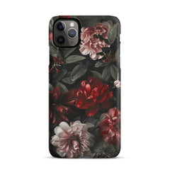 Pink Red Floral Snap case for iPhone