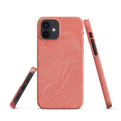 Coral Pink Snap case for iPhone