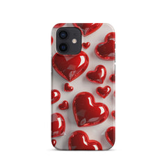 Red Hearts Snap case for iPhone