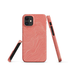 Coral Pink Snap case for iPhone