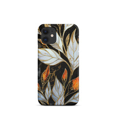 Stained Galss Leaves Snap case for iPhone