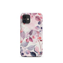 Pink Floral Snap case for iPhone