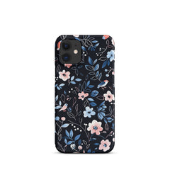 Blue Flowers Snap case for iPhone