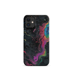 Black rainbow Snap case for iPhone