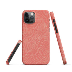 Coral Pink Snap case for iPhone