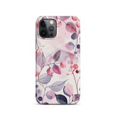 Pink Floral Snap case for iPhone