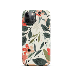 Flower leave Snap case for iPhone