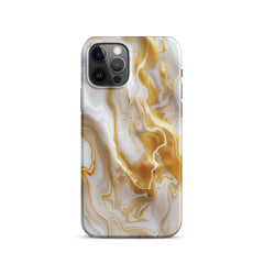 Gold Marble Snap case for iPhone