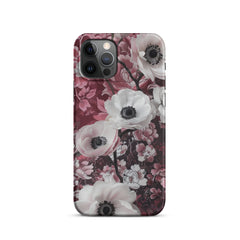 Red Floral Snap case for iPhone