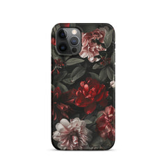 Pink Red Floral Snap case for iPhone