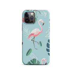 Tropical Flamingo Snap case for iPhone