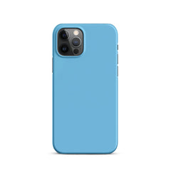 Aqua Blue Snap case for iPhone