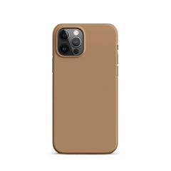 Brown Snap case for iPhone