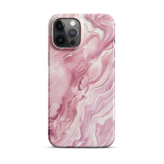 Pink Marble Snap case for iPhone